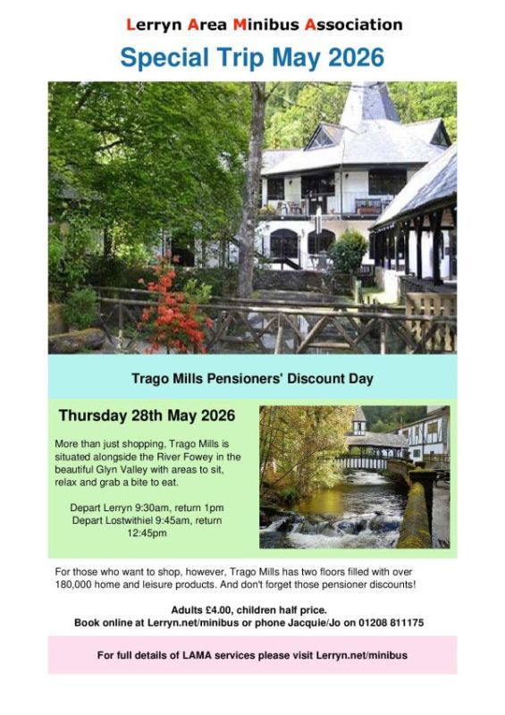 LAMA Special Trip to Trago Mills Pensioners' Discount Day